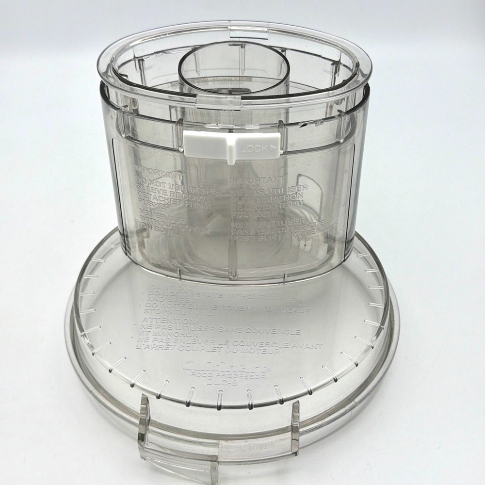 OEM Cuisinart Food Processor DLC-8 Lid Cover DFP-11TX No Pusher EUC